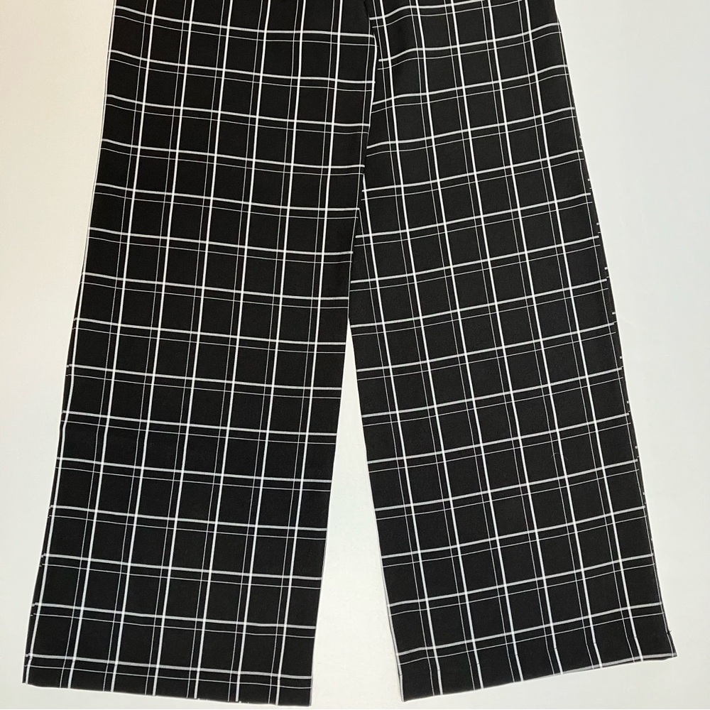Unique Vintage 1940s Sailor Black & White Windowpane Pants XS 2 *HEMMED* - Picture 6 of 9